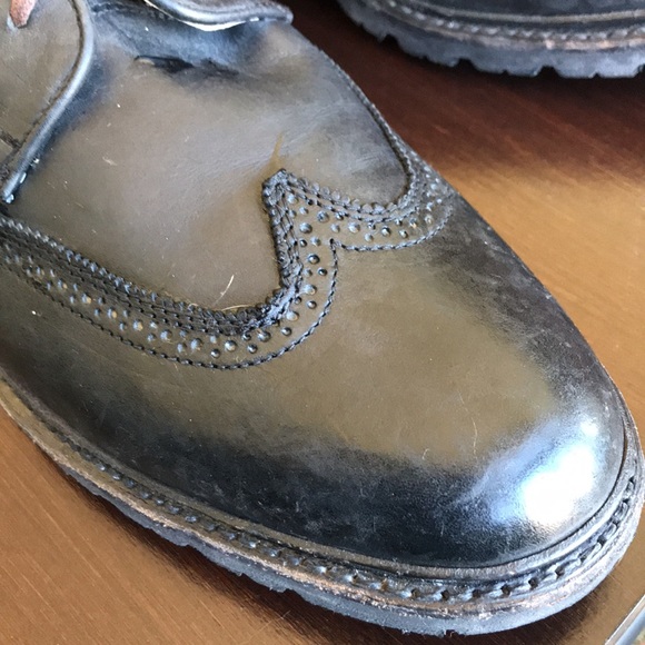 FRYE OXFORD WINGTIP STITCHED DRESS BOOTS SIZE 13 - Picture 2 of 11